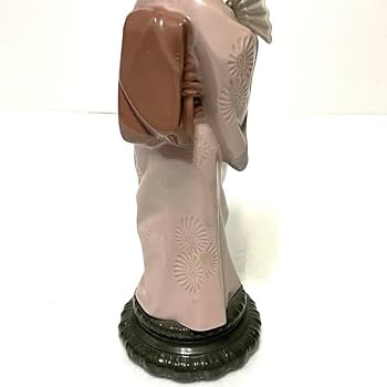 Amazon.co.jp: リヤドロ LLADRO 芸者 菊花扇子 日本人形 陶器人形